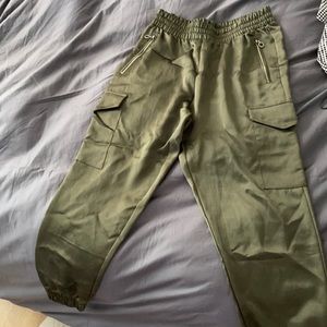 Olive silky pants- Zara - size 6 or medium